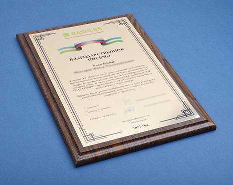 Пример работ «Подарочные плакетки» №12