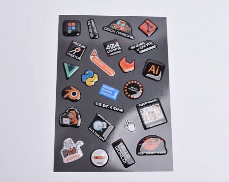 Пример работ «Наклейки со смолой» №58