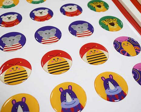 Пример работ «Наклейки со смолой» №26