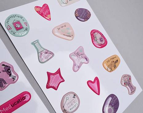 Пример работ «Наклейки со смолой» №20