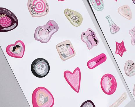 Пример работ «Наклейки со смолой» №21